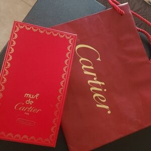 Cartier Long Bordeux Wallet. Includes Cartier Dust Bag/ Box/Bag
